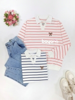 بلوز دورس راه راه یقه شکاری